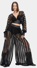 Load image into Gallery viewer, SHEER BLOUSE WIDE LEG SET